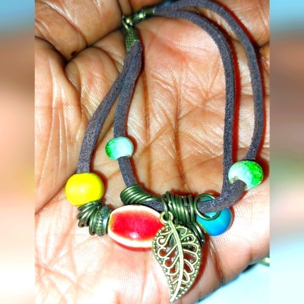 Vintage ethnic style beaded unisex bracelet